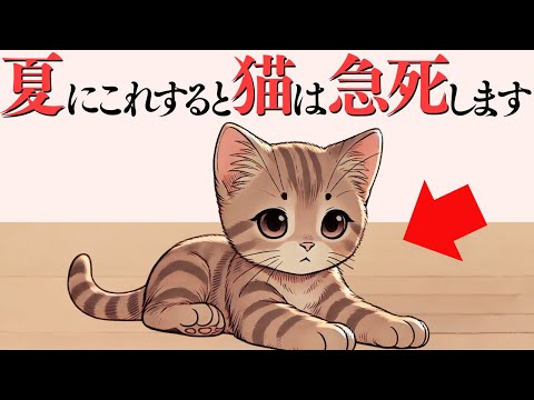 猫の動画サムネイル - 超危険?!【猫が暑がってる時に見せるサイン】 猫の雑学#猫 #ねこ