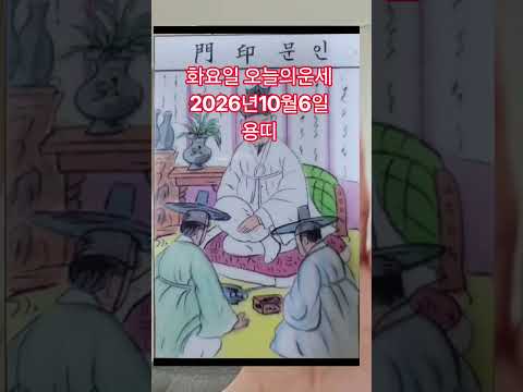 <strong>용띠</strong> 오늘의운세 2026년10월6일 운세 #운세 #오늘의운세