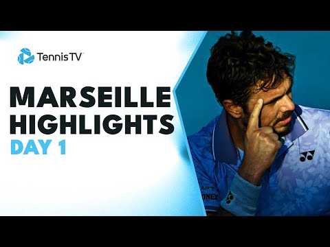 Electric Wawrinka vs Bergs Match; Bublik & Van Assche Play | Marseille 2023 Highlights Day 1