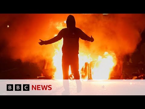 Northern Ireland leisure centre set on fire as violence erupts for third night | BBC News