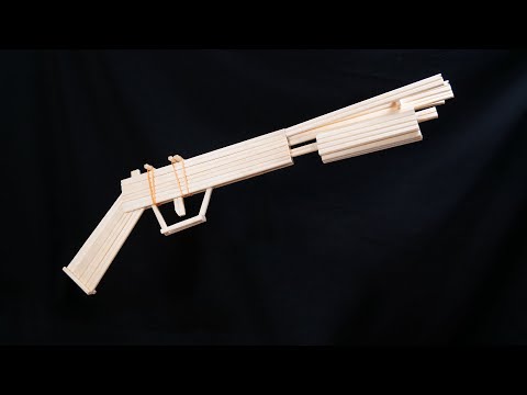 3発同時発射!!ショットガンのつくり方【ゴム鉄砲】