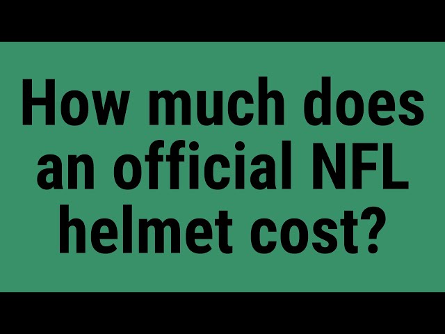 How Much Does A NFL Helmet Cost?