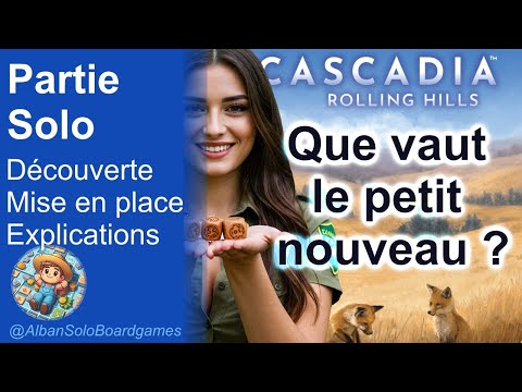 [FR] Cascadia Rolling Prairies | Partie Solo Explicative | Ouverture de boîte | Mise en place