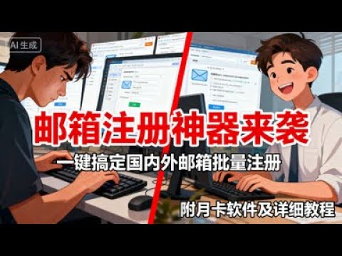这个邮箱注册器太强了！可永久、可临时、无限接验证码，薅羊毛/做项目必备工具#邮箱注册器 #批量注册 #无限邮箱 #临时邮箱 #永久邮箱 #接码平台