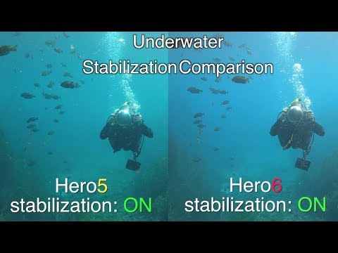 GoPro Hero6 Underwater Stabilization Comparison (with Hero5) GoPro Tip #597 - UCTs-d2DgyuJVRICivxe2Ktg