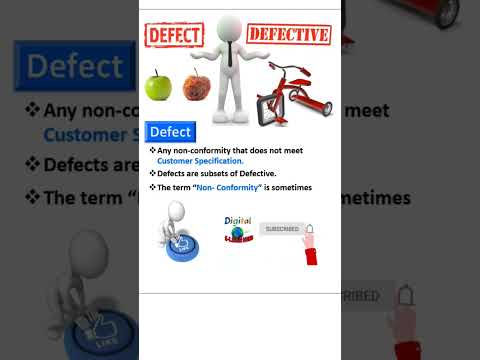 Defect Vs Defective #defect #defective #statistics #lean #sixsigma #shorts #short #shortvideo