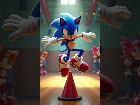 Sonic aprende a andar de patins e tira nota 10 na escola!