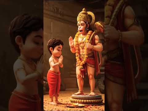 जब हनुमान जी ने एक बच्चे को सच्ची ताकत का अर्थ समझाया #shorts #hanumanji #hanumanbhakti