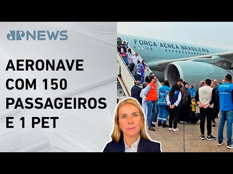 13º voo da Operação Raízes do Cedro pousa na Base Aérea de São Paulo; Deysi Cioccari comenta