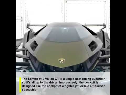Lamborghini Lambo V12 Vision Gran Turismo supercar as beautiful as a spaceship