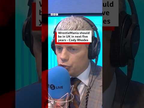 WWE's Cody Rhodes wants UK WrestleMania in 5 years. #WWE #BBCNews