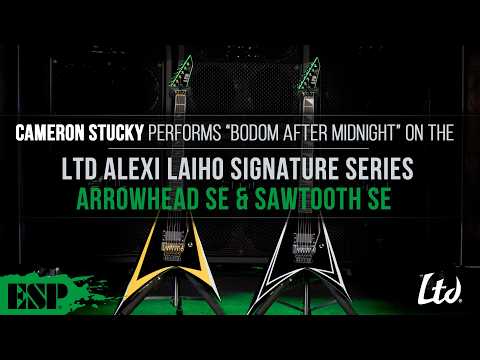 Alexi Laiho Arrowhead SE & Sawtooth SE | Cameron Stucky Plays "Bodom After Midnight" | ESP Guitars