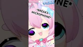 Chibi BREAKS her Microphone #shorts #chibidoki #vtuber
