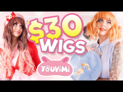 TRYING ON $30 WIGS! COULD THEY POSSIBLY... BE... CUTE??!? wtf | Youvimi Wig Review - UCiWbNSajTR_7gxfjaXxExJQ