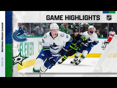 Canucks @ Stars 3/25 | NHL Highlights 2023