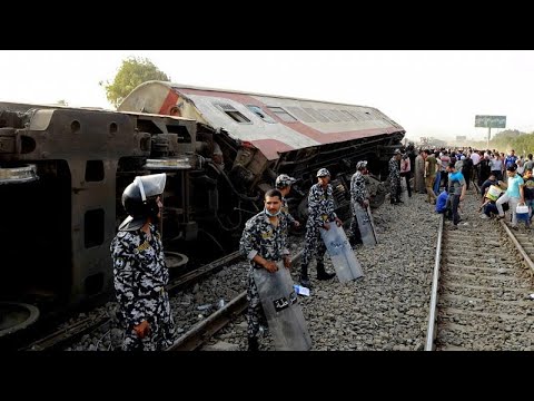 At least 11 killed and close to 100 injured in train crash close to Cairo, Egypt At least 11 killed and close to 100 injured in train crash close to Cairo, Egypt