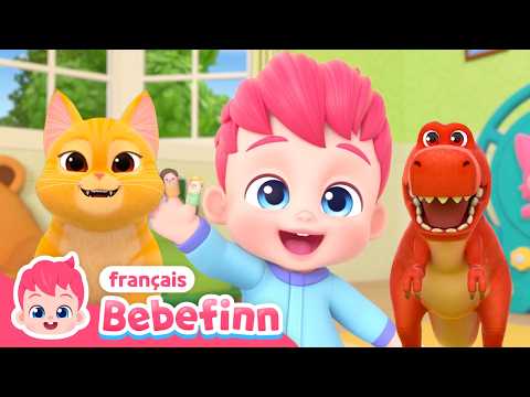 Comptines des animaux 🐱🦈 🦖 | Bebefinn en français 👶 Chansons pour Enfants