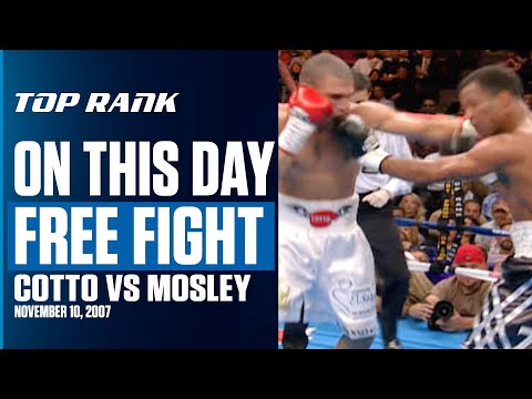 Miguel Cotto Took Down The Legendary Sugar Shane Mosley | ON THIS DAY | FREE FIGHT