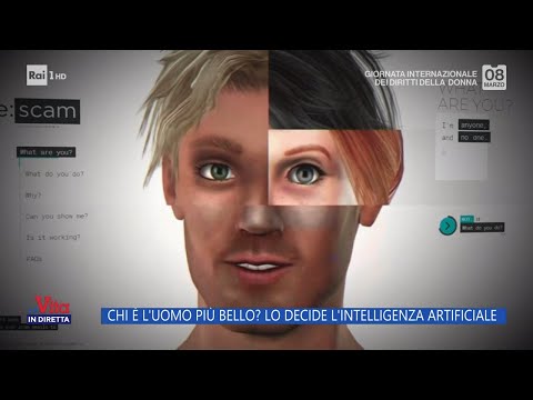 Chi è l'uomo più bello? Lo decide l'intelligenza artificiale - La Vita in diretta - 08/03/2024