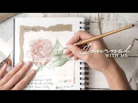 Painting a flower | Art Journal Entry