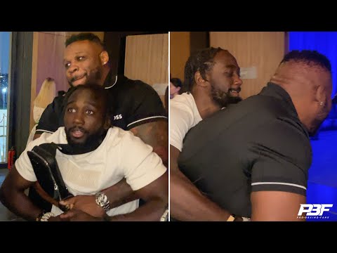 TERENCE CRAWFORD SHOWS CANELO ALVAREZ HIS STRENGTH BY WRESTLING JARRELL MILLER