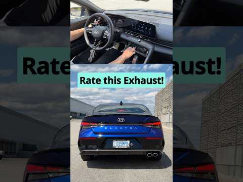 2026 Hyundai Elantra N Line Exhaust Notes #autoreview #carreview #cars