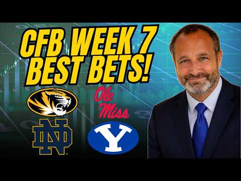 BEST CFB Week 7 PICKS! Missouri vs Ole Miss | Notre Dame vs BYU | College Football Betting Tips