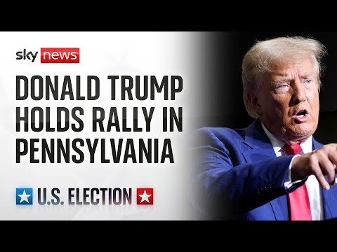 Donald Trump holds campaign rally in Pennsylvania