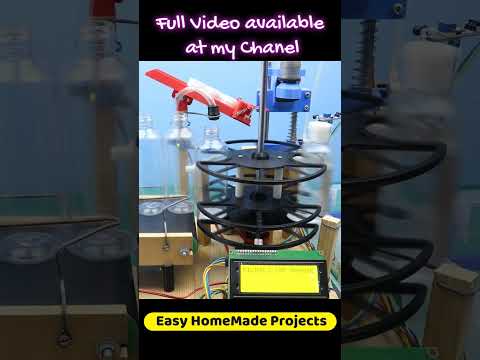 Bottle filling and capping machine #arduino #fillingmachine #bottlefilling