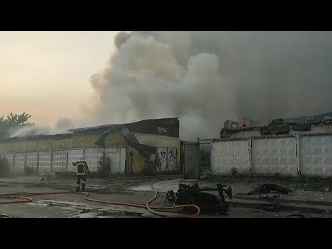 Heavy smoke and fire in Kyiv after Russian drone attacks | AFP