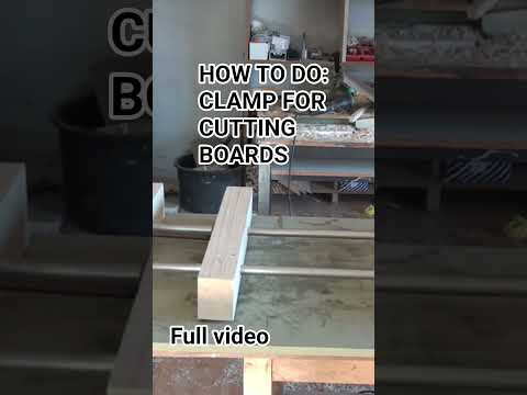 How to make a clamp for cutting boards. Fromthewood #woodworking #wood diy  #woodscraft