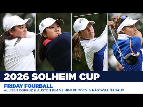Match 7 Highlights | Allisen Corpuz/Auston Kim vs Nastasia Nadaud/Mimi Rhodes | 2026 Solheim Cup