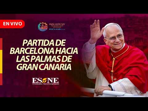 Partida del Papa León XIV de Barcelona hacia Gran Canaria | Viaje Apostólico a España