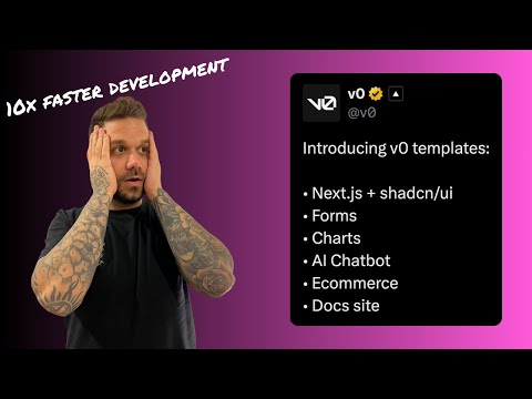 v0 New Feature! 10X Faster Development With Templates! 🚀