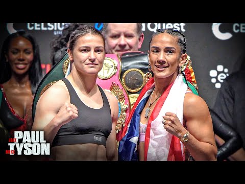 Katie Taylor vs Amanda Serrano 2 • FULL WEIGH IN & FACE OFF | Netflix Live Boxing