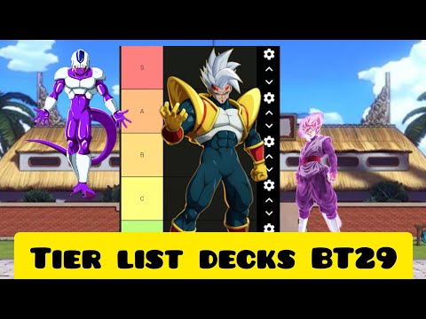 DBS MASTER: Tier List de Decks BT29 #dbscg #masters