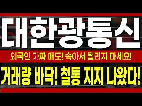 17,470원 철통 지지 세력 매집 <strong>현황</strong> 공개! #대한광통신 #대한광통신주가전망 #대한광통신주가분석