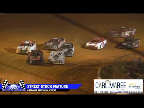 Street Stock Feature - Cherokee Speedway 4/22/23 - dirt track racing video image
