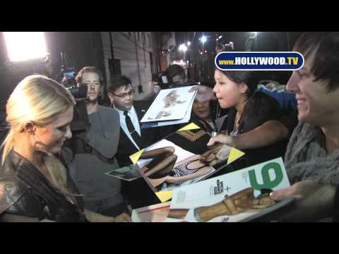 paris hilton signs autographs for fans at <b>jimmy</b> kimmel live