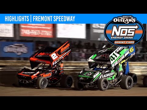 World of Outlaws NOS Energy Drink Sprint Cars | Fremont Speedway | May 27, 2024 | HIGHLIGHTS - dirt track racing video image