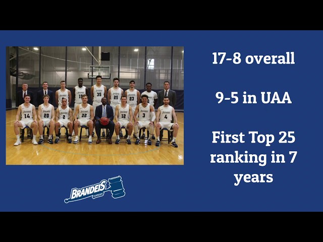 Brandeis Mens Basketball: The Best in the Country