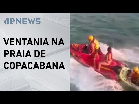 Bombeiros resgatam 100 praticantes de stand up paddle após ventos fortes no RJ