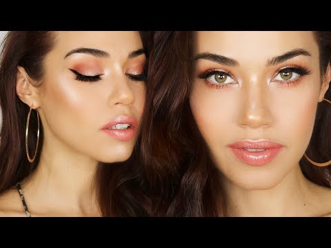 Peach Gold Spring Makeup Tutorial | Eman - UCaZZh0mI6NoGTlmeI6dbP7Q