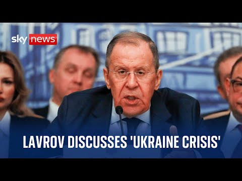 Russian Foreign Minister Sergei Lavrov discusses the 'Ukraine crisis'