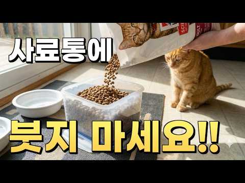 고양이 사료, <strong>대부분</strong> 이렇게 잘못 보관합니다