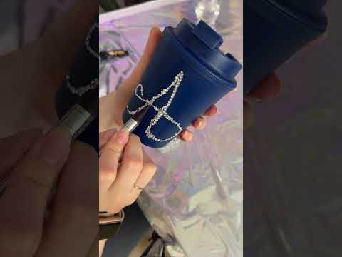 Custom cup ✨🪩 #customcups #rhinestoneart