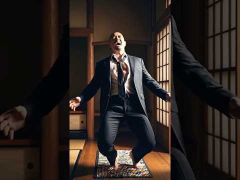 顔面凶器男性が裸足で足つぼ激痛にロリータアニメ声で雄叫びを上げる可愛い瞬間