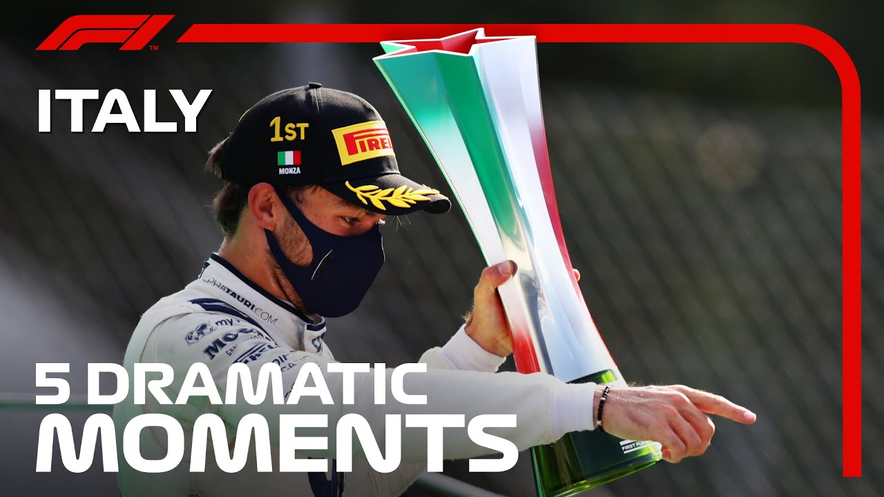 Top 5 Dramatic Moments | Italian Grand Prix