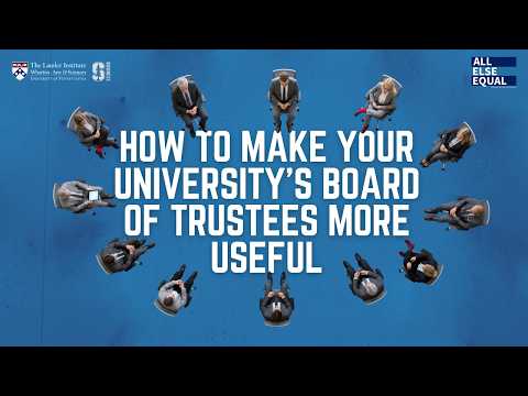 Ep79 How to Make Your University’s Board of Trustees More Useful